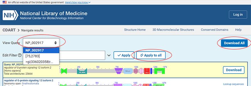 Extra controls for multiple queries