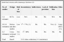 Solid fuel stoves with chimneys: kitchen CO.