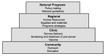 Figure 2.3. Examples of programmatic considerations at different levels of the health system.