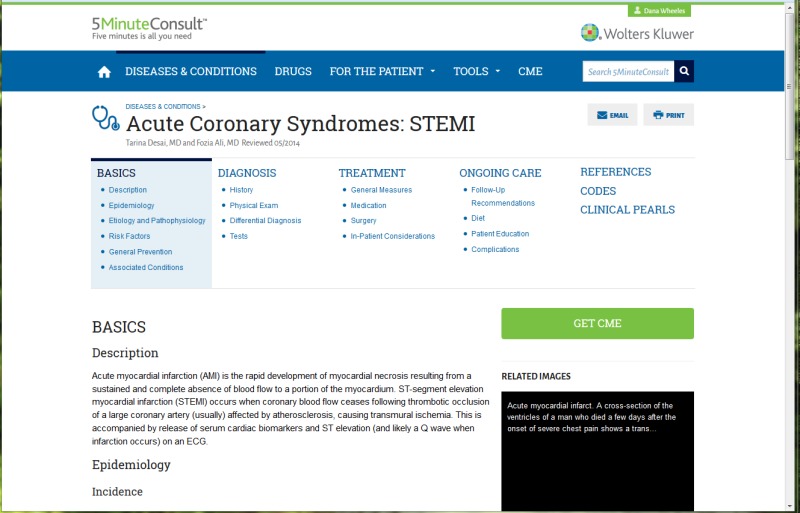 Fig. 9. Variations on a Point-of-Care Topic Content Page.