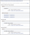 Figure 10. . Representative subsection RefSeqs of Annotated Genomes in the NCBI Reference Sequences (RefSeq) section of a Full Report display.