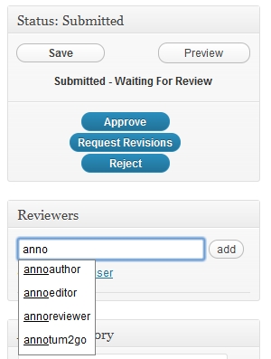 Fig. 25. Submitted: editor view and adding reviewers.