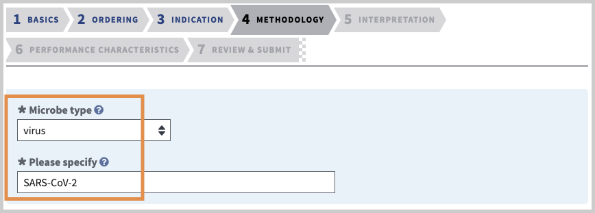 Select the test target organism