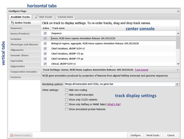 Configure Dialog