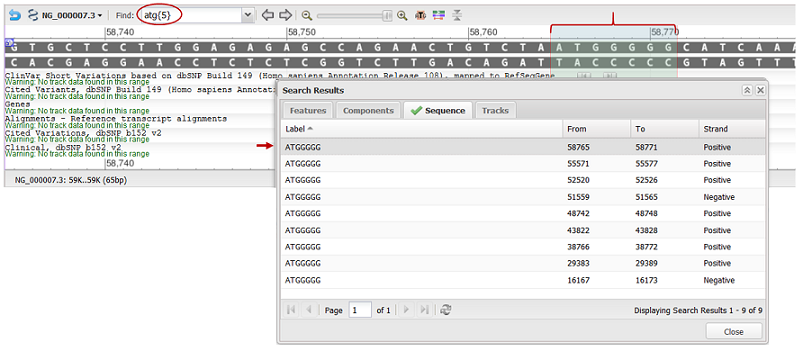 Sequence Search