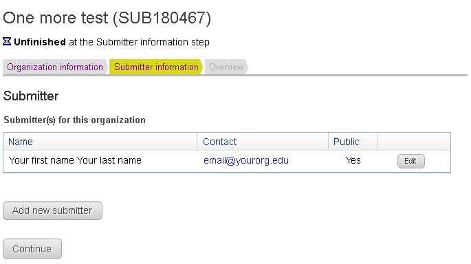 Form to add more persons and move to the next step