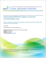 Cover of Evaluating Different Types of Cancer Survivorship Care