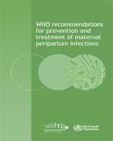 Cover of WHO Recommendations for Prevention and Treatment of Maternal Peripartum Infections