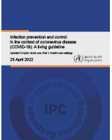 Cover of Infection prevention and control in the context of coronavirus disease 2019 (COVID-19): a living guideline