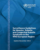 Cover of Surveillance Guidelines for Measles, Rubella and Congenital Rubella Syndrome in the WHO European Region